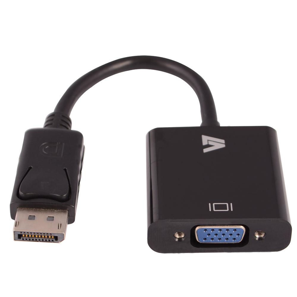 V7-Cables Cbldpvga-1E Displayport To Vga Adapter Dp 1080P Fhd Video Adptr Image 1