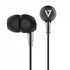 V7 Audio Ha200 In-Ear Stereo Earbuds 3.5Mm 1.2M Cable Black No Mic Image 1