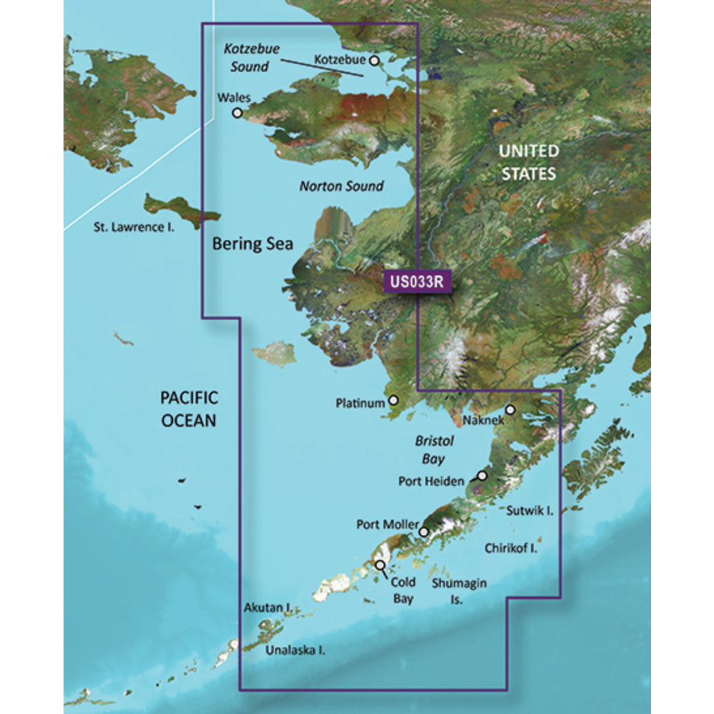 Garmin 010-C0734-00 Bluechart G3 Vision Hd Vus033R Bristol Bay Kotzebue Snd.