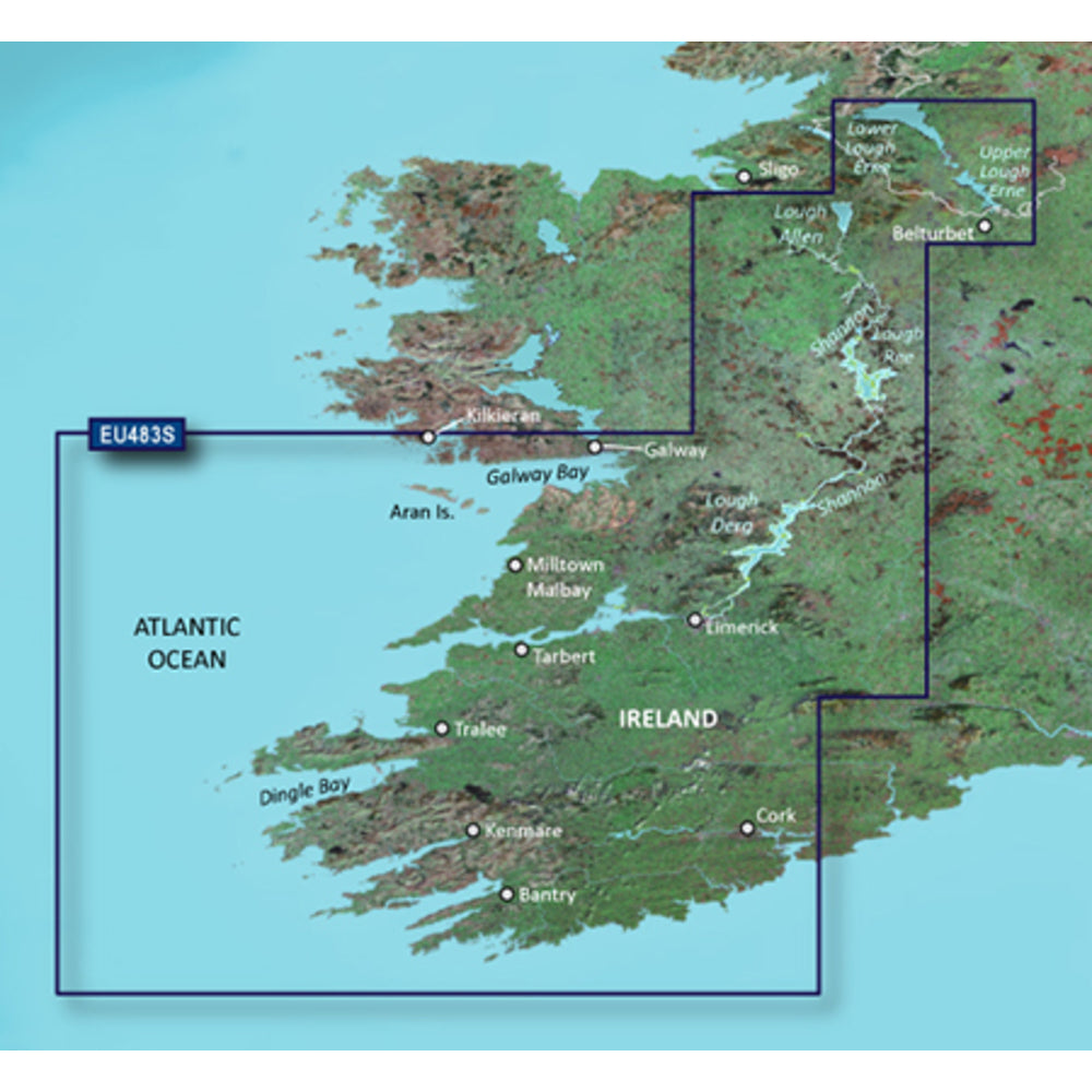 Garmin 010-C0827-00 Bluechart G3 Vision Hd Veu483S Galway Bay To Cork