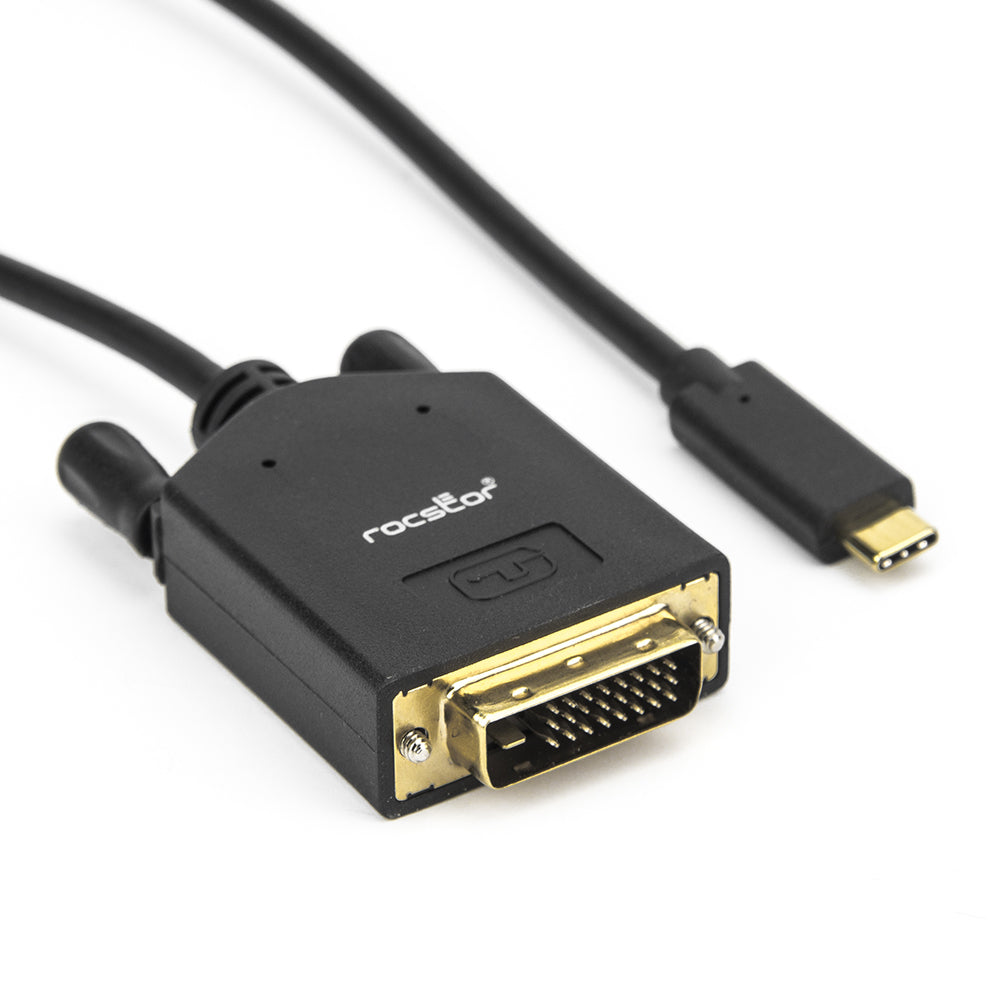 Rocstor Y10C205-B1 USB-C to DVI-D Cable - 6ft Dual Link 2560x1600