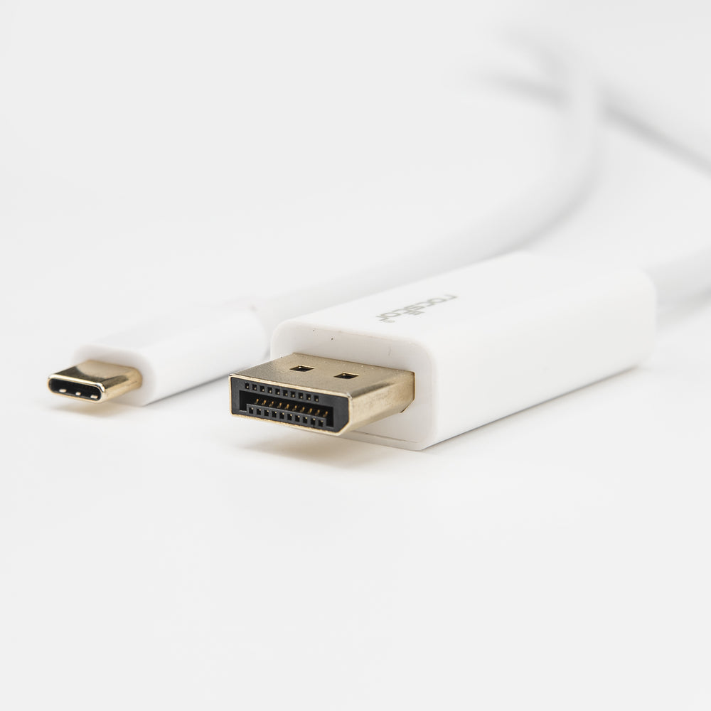 ROCSTOR Y10C240-W1 6 FT USB-C TO DISPLAYPORT CABLE M/M 4K