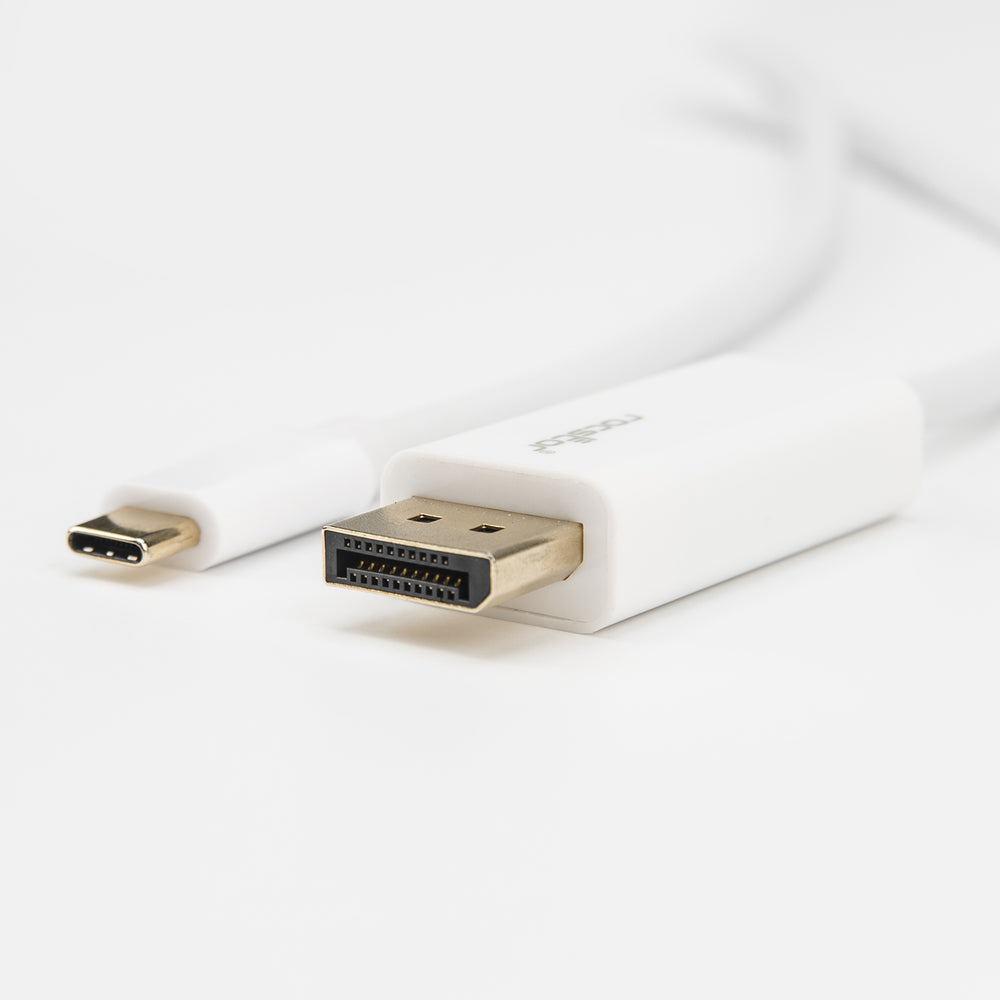 ROCSTOR Y10C241-W1 10 FT USB-C TO DISPLAYPORT CABLE M/M 4