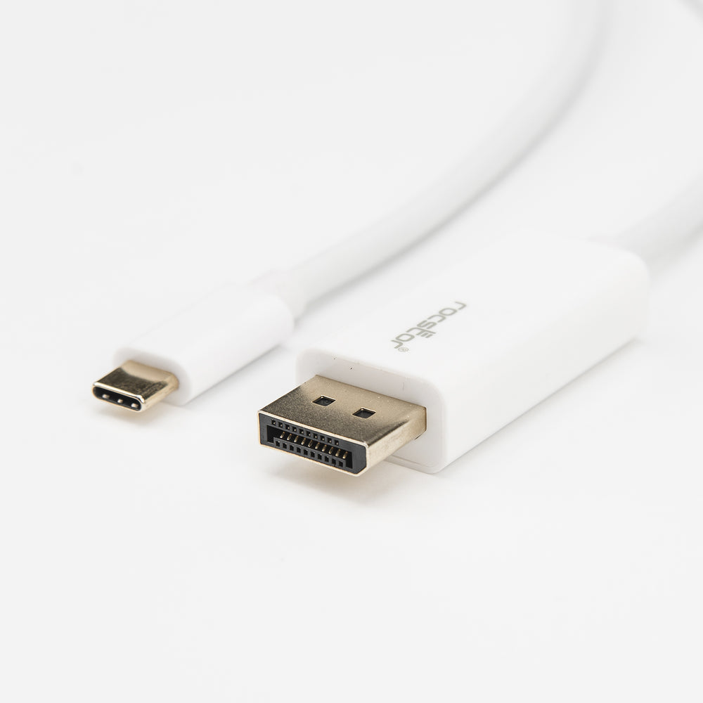 ROCSTOR Y10C241-W1 10 FT USB-C TO DISPLAYPORT CABLE M/M 4