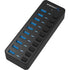 Sabrent Hb-Bu10 10Port 60W Usb 3.0 Hub Individual Power Switches And Leds Image 1