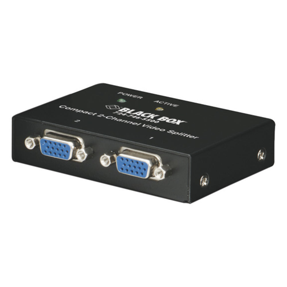 Black Box AC1056A-2 Compact VGA Video Splitter 2-Channel GSA TAA Image 1