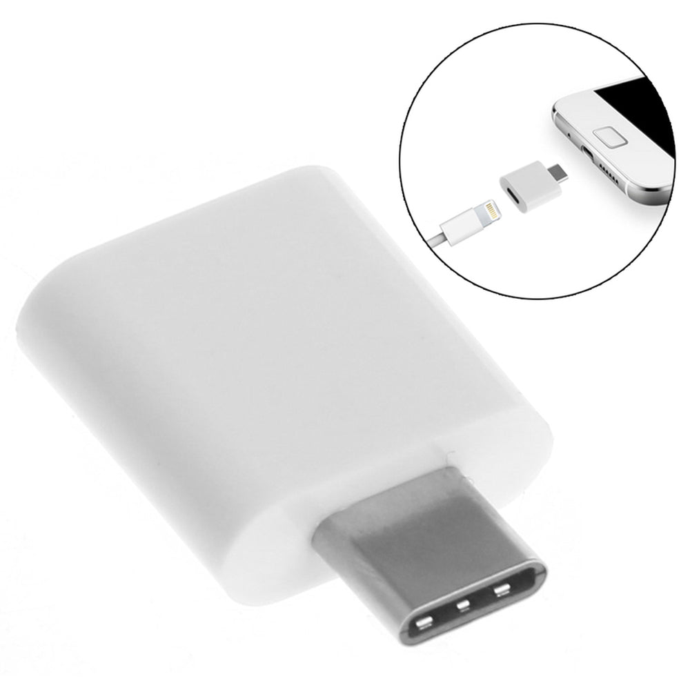 4Xem 4Xusbcm8Pinfw Usb-C Male To 8 Pin Female Adapt White