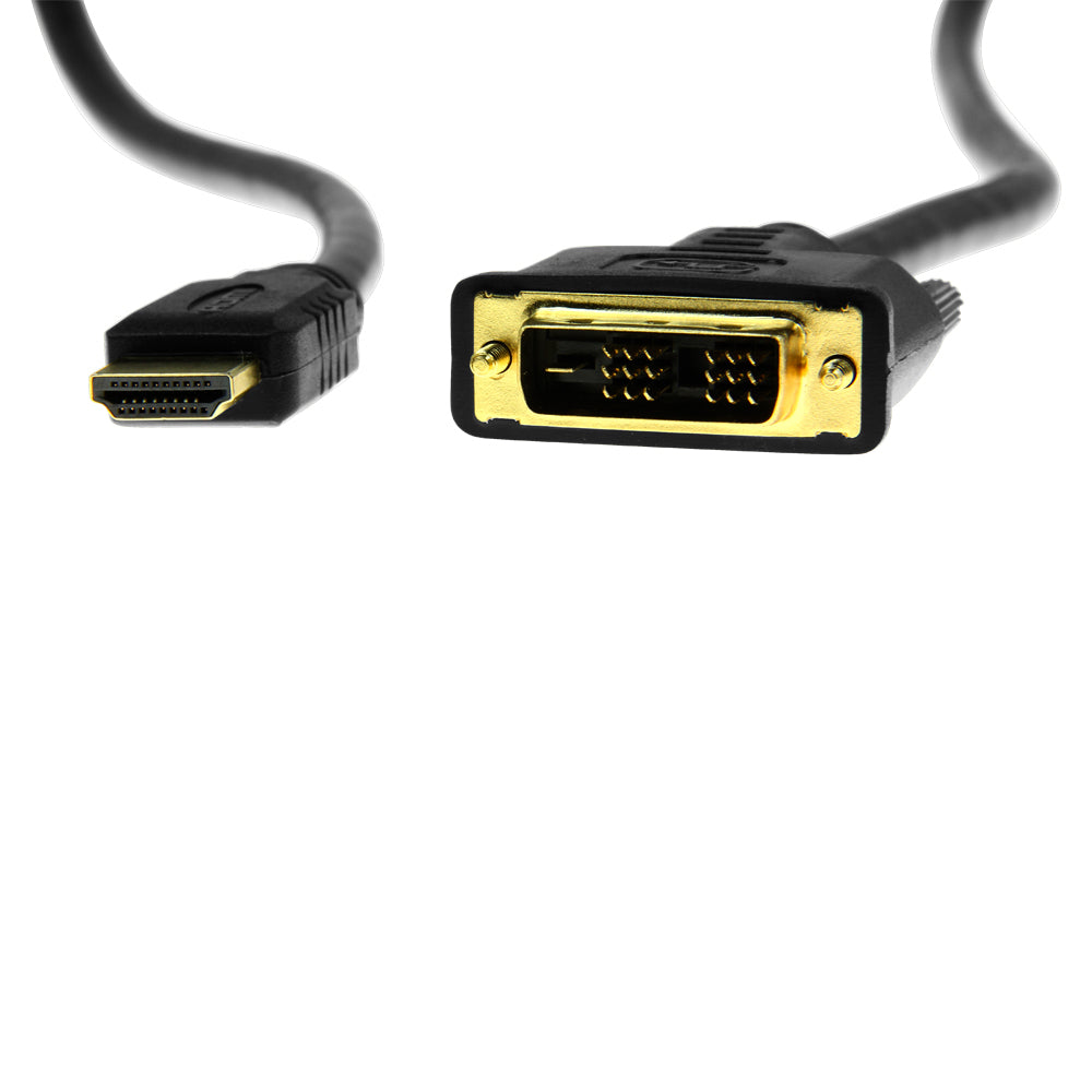 Rocstor Y10C124-B1 HDMI to DVI-D Cable Male 18+1 - 6Ft/2M