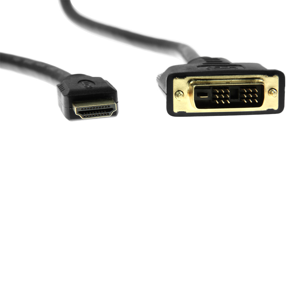 Rocstor Y10C124-B1 HDMI to DVI-D Cable Male 18+1 - 6Ft/2M