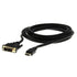 Rocstor Y10C125-B1 HDMI to DVI-D Cable 10Ft Male 18+1