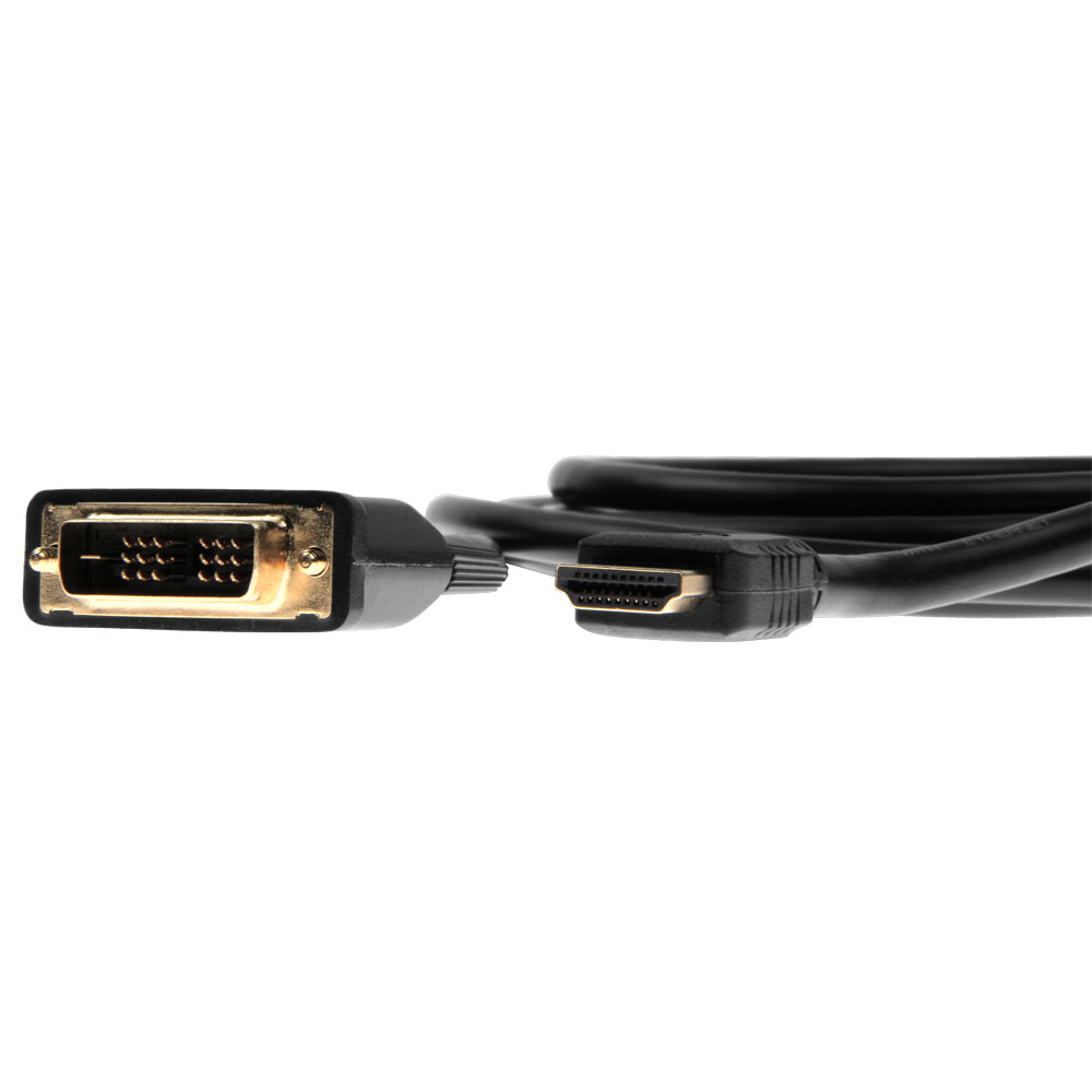 Rocstor Y10C125-B1 HDMI to DVI-D Cable 10Ft Male 18+1