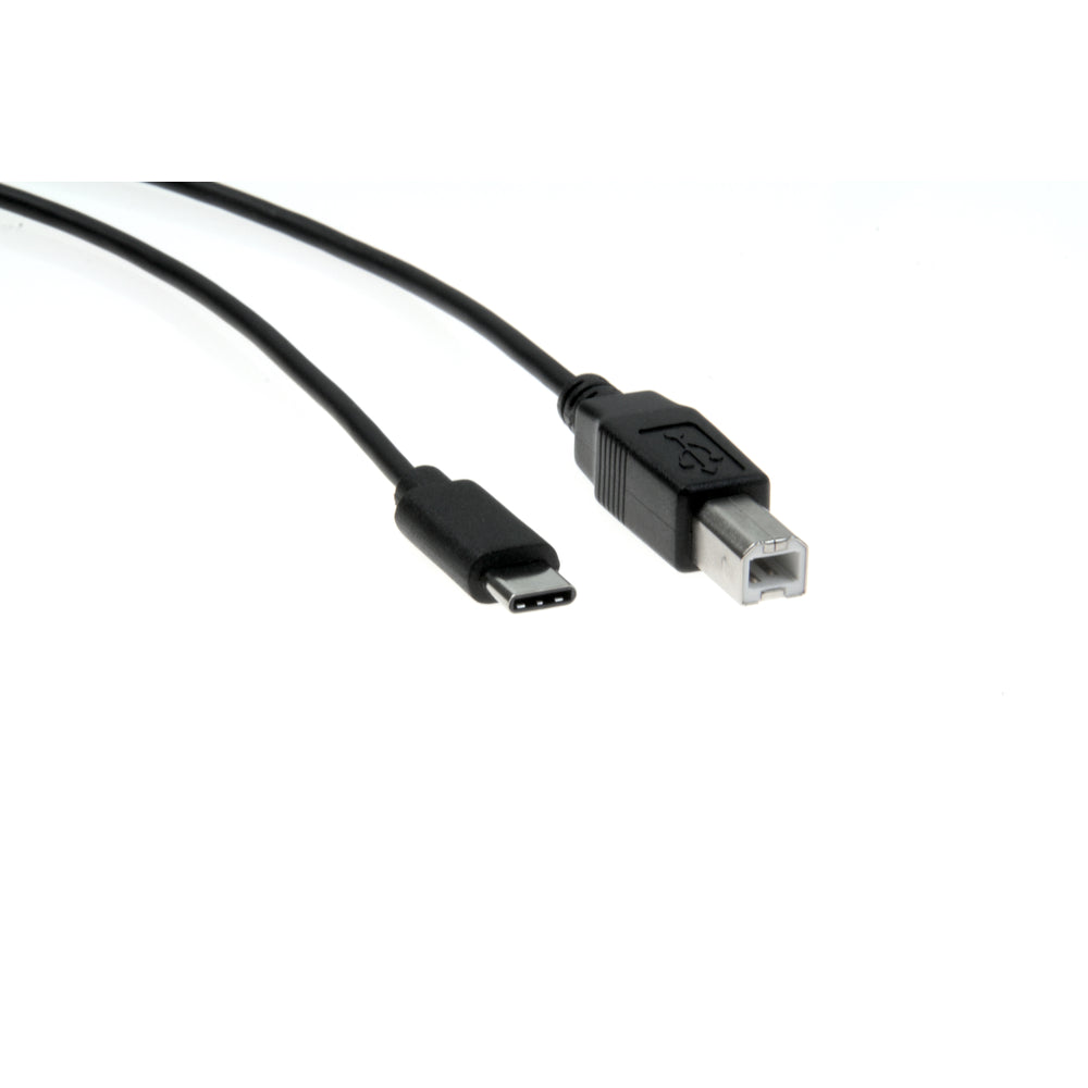 Rocstor Y10C141-B1 USB-C to USB-B Cable - 3Ft/1M, USB 2.0, Black