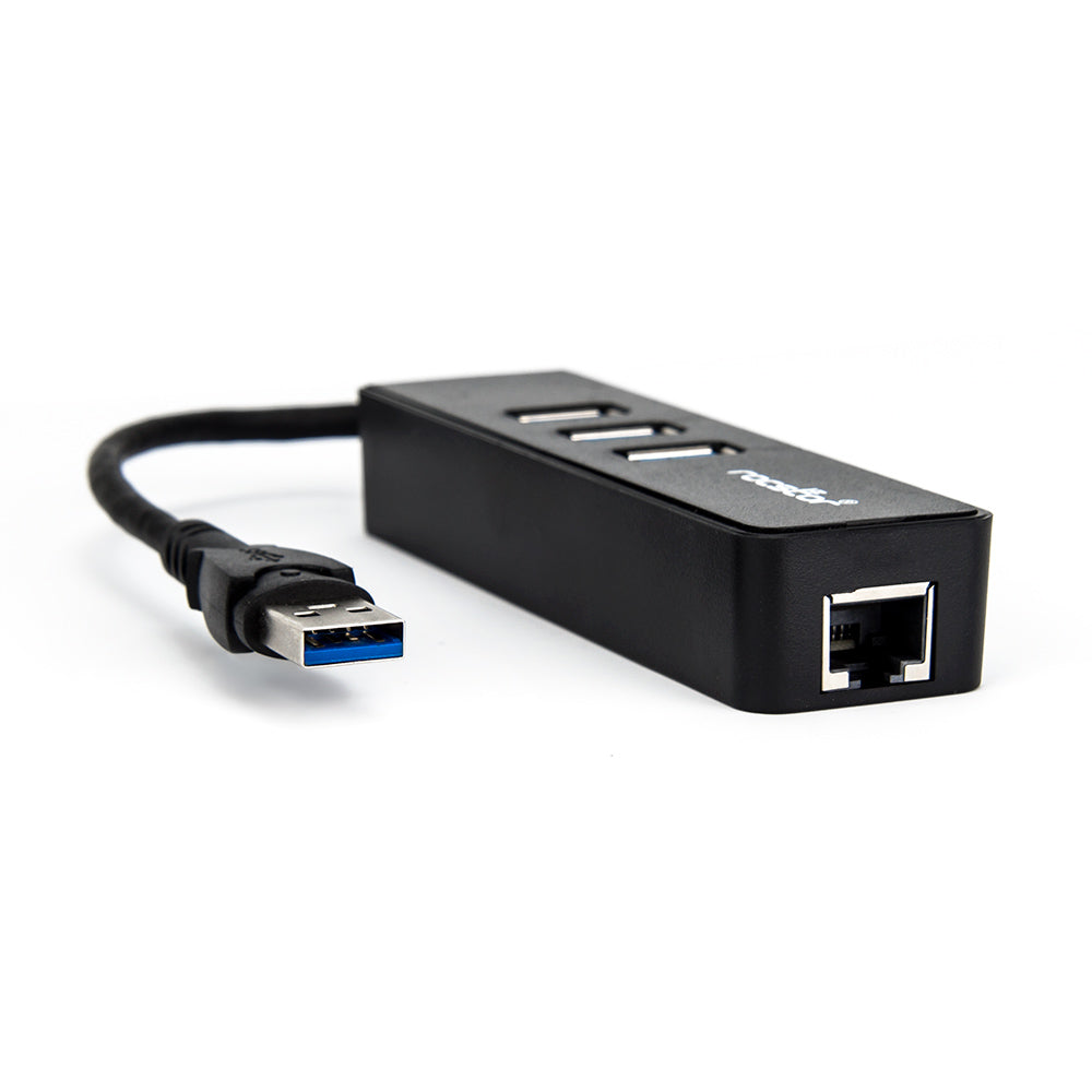 Rocstor Y10A179-B1 USB 3.0 Hub Gigabit Ethernet NIC