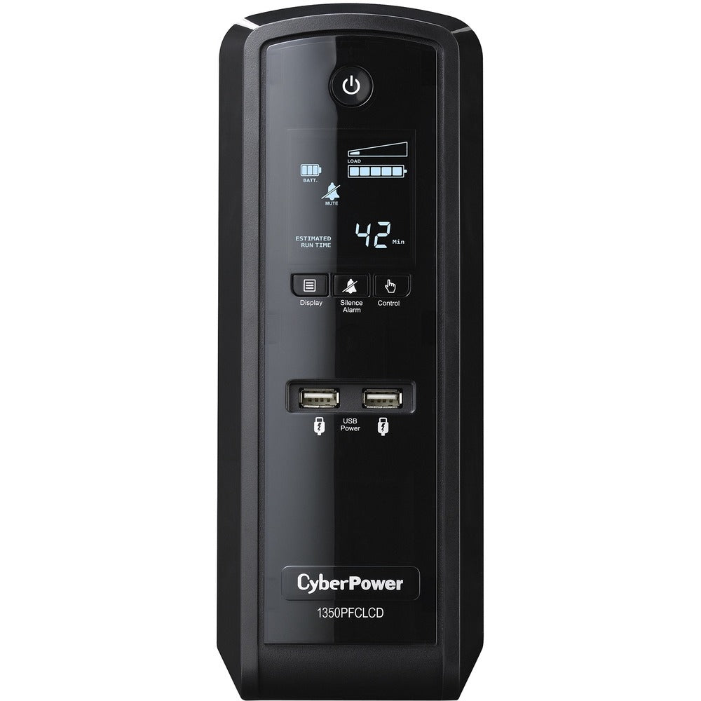 Cyberpower Cp1350Pfclcd Pure Sinewave 1350Va Cp Pfc Ups 10 Out 15A Lcd Avr Image 1