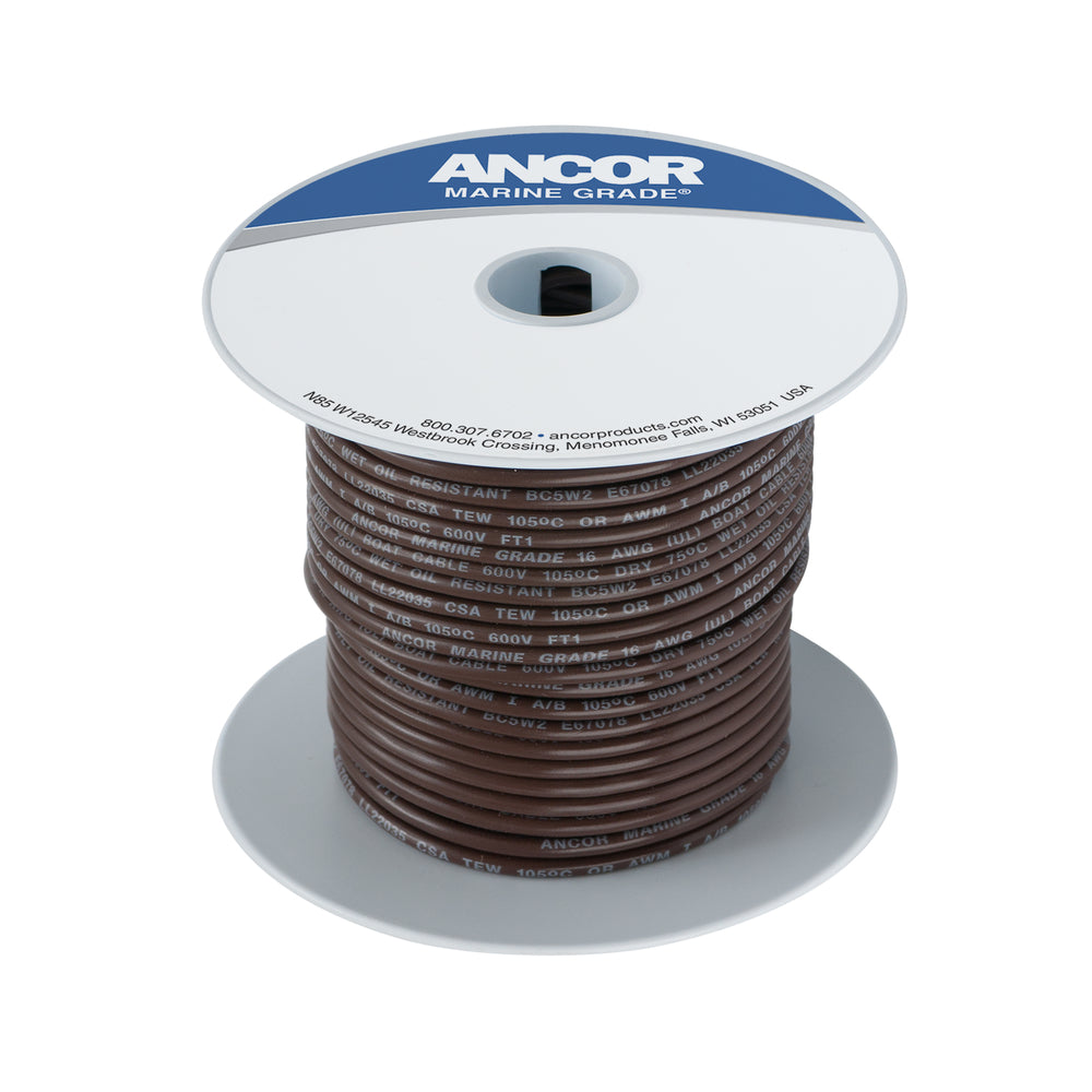 Ancor 104210 Brown 14Awg Tinned Copper Wire 100' Image 1