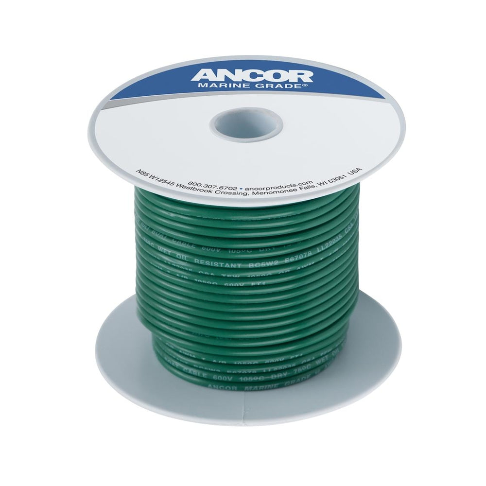 Ancor 104310 Green 14Awg Tinned Copper Wire 100' Image 1