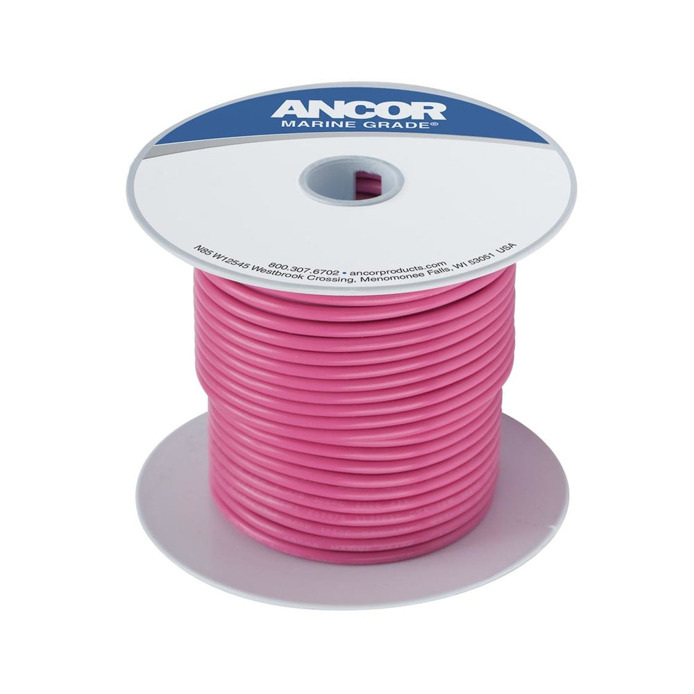 Ancor 106610 Pink 12 AWG Tinned Copper Wire - 100"" Image 1