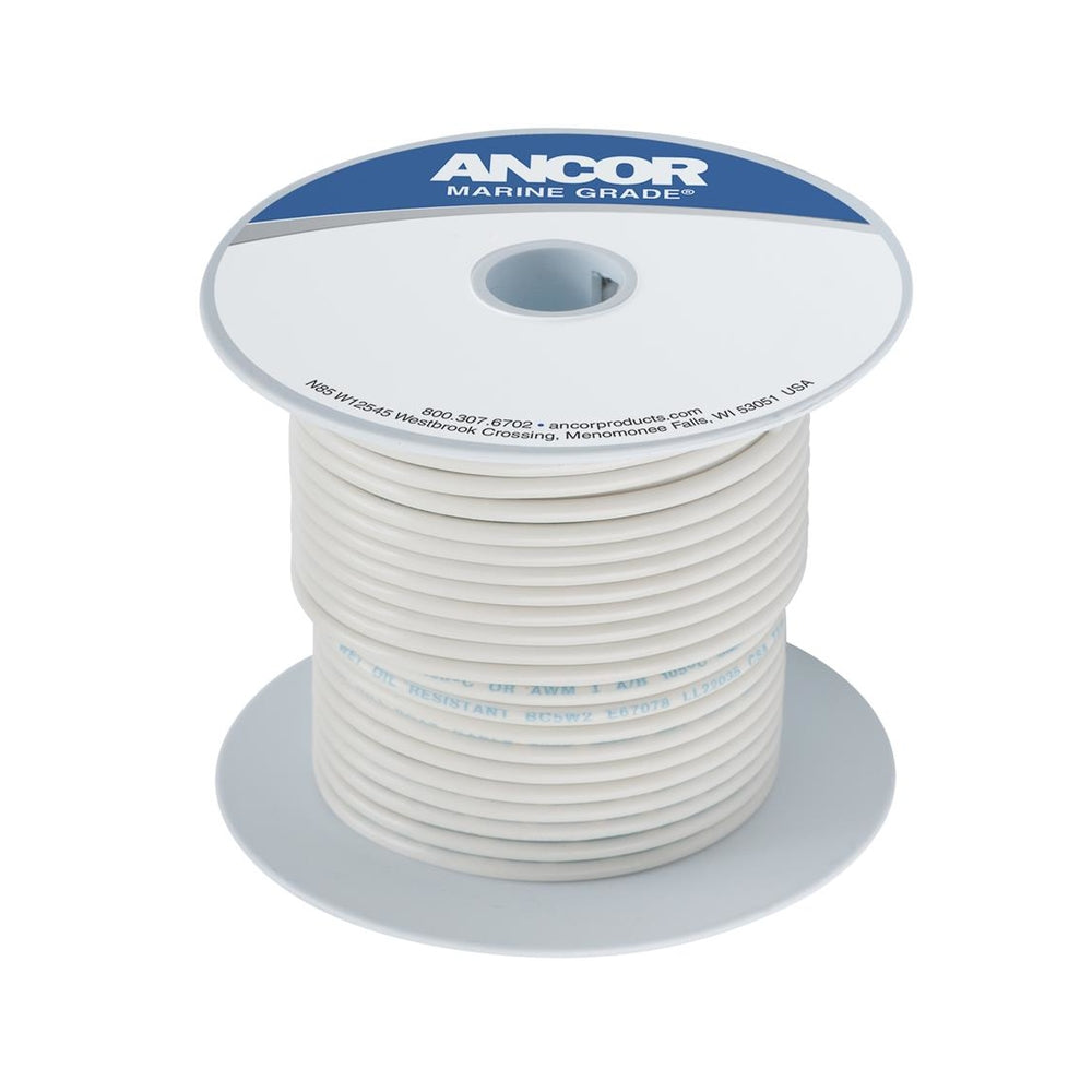 Ancor 106910 White 12 Awg Tinner Copper Wire 100' Image 1