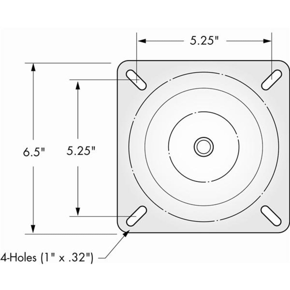 SWIVL-EZE ATTWOOD 1002-S Lock'n-Pin 3/4" Pin Seat Mounts Image 1