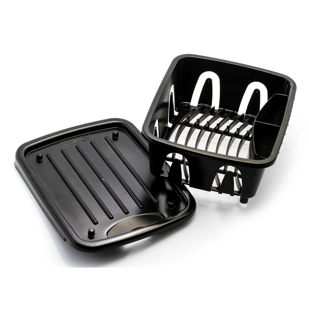 CAMCO 43512 Mini Dish Drainer And Tray Blk Image 1