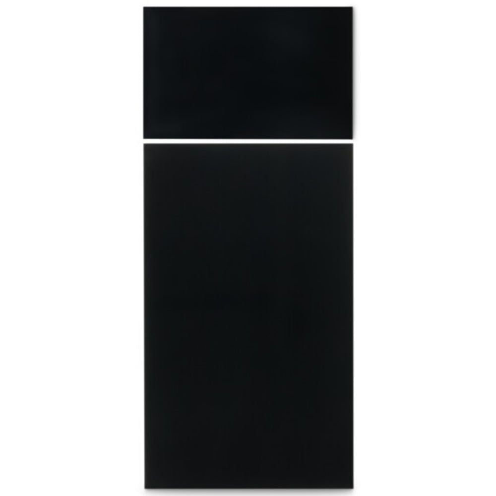 Dometic DM2872/2882 Upper & Lower Door Panels - Black Stainless Steel Image 1