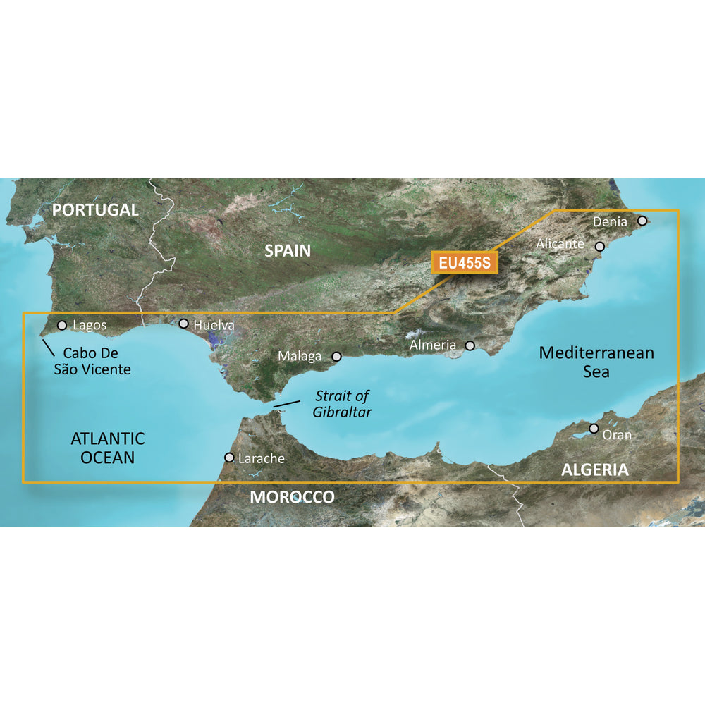 Garmin 010-C0799-00 Bluechart G3 Vision Hd Veu455S Alicante To Cabo De Sao Image 1