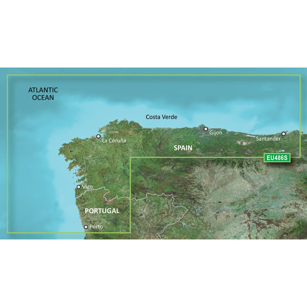 Garmin 010-C0830-00 Bluechart G3 Vision Hd Veu486S Galicia And Asturias Image 1