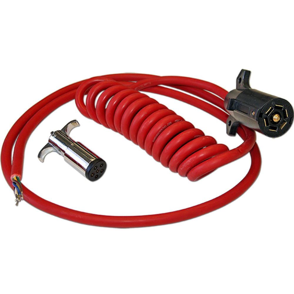 Roadmaster 1676-7 Power Cord Coil for 6-7 Wire Plug, Expands to 8ft Image 1