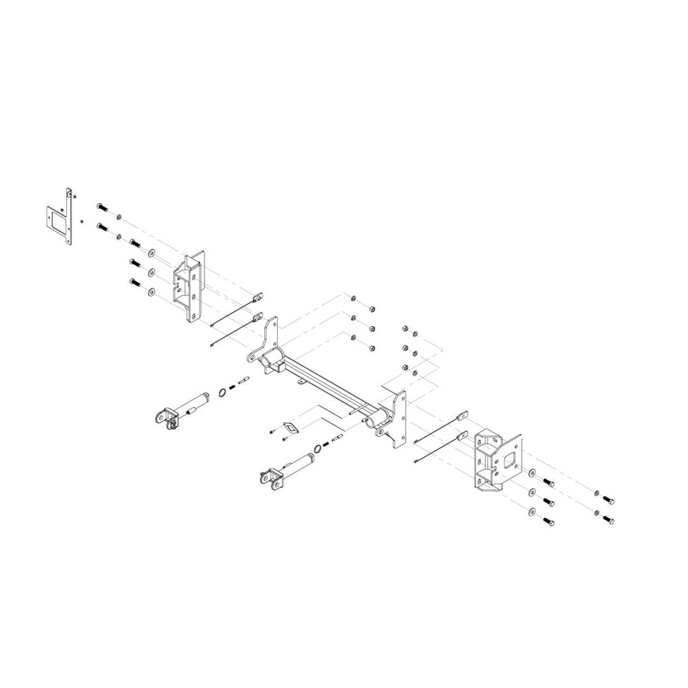 Roadmaster 521461-5 Base Plate for 2022 Grand Cherokee with Removable Tabs, Safety Cable Hooks Image 1