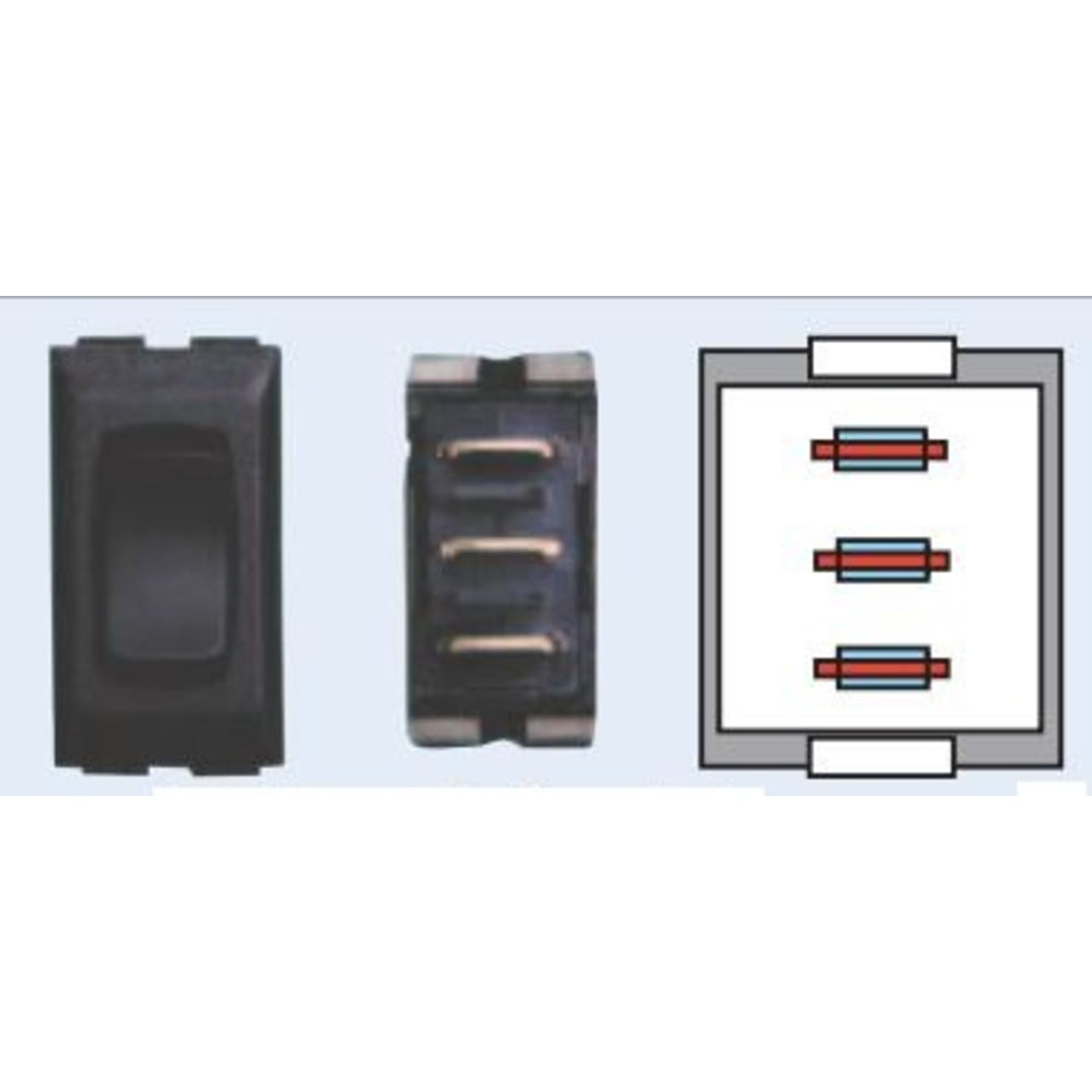 Diamond Group DGF112PB Black3/Pack Momentary Switch Image 1