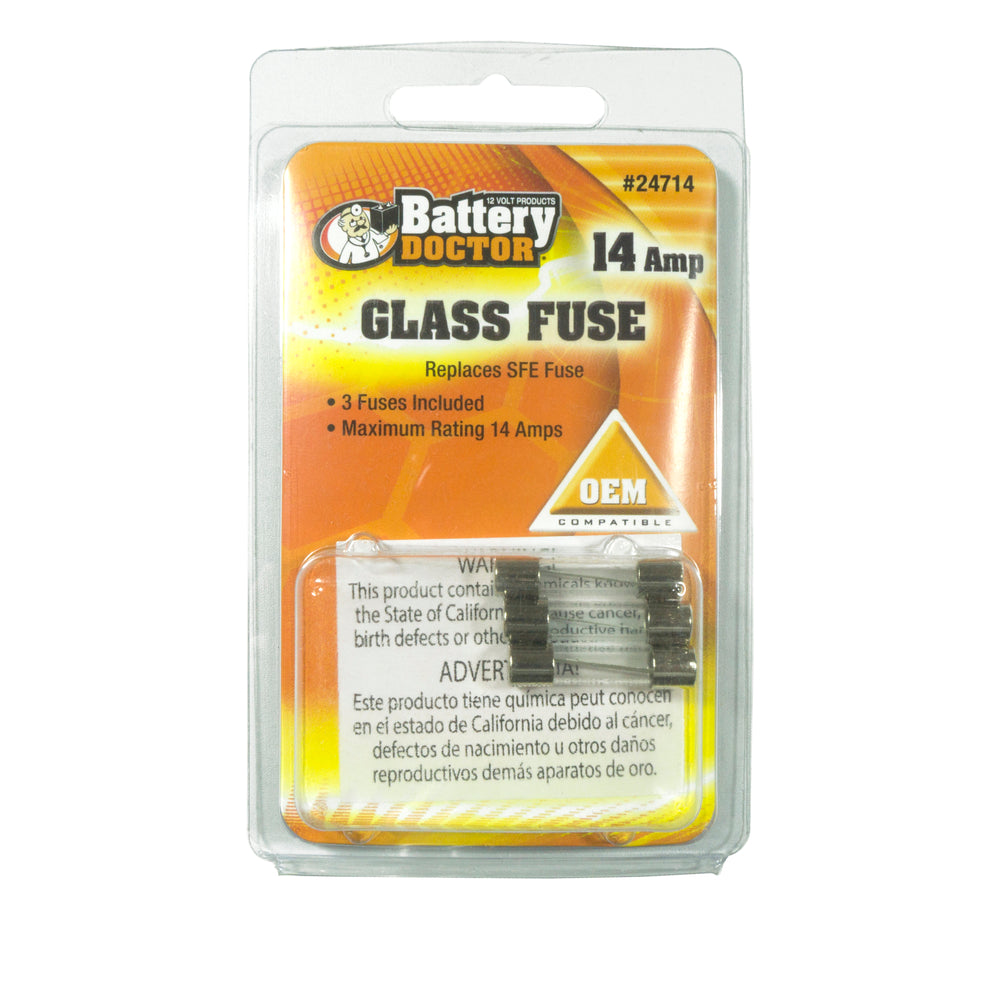 WIRTHCO 24714 Sfe Glass Fuse 14A Image 1