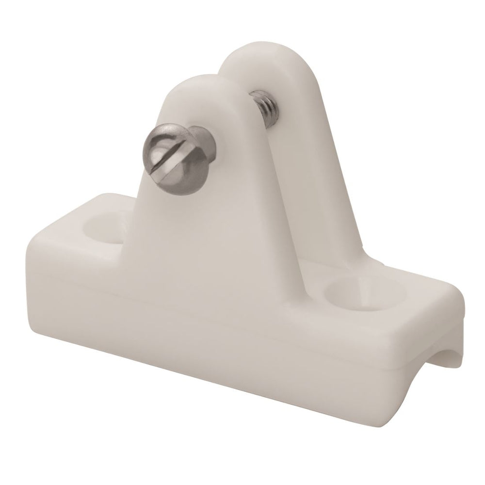 WHITECAP IND 3443WP 7/8' Rail Hinge Pr. Wht Image 1