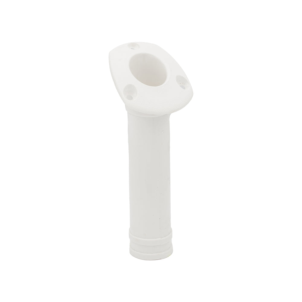 WHITECAP IND 3447WP Pckg. Flush Mount Rod Holder Wht Image 1