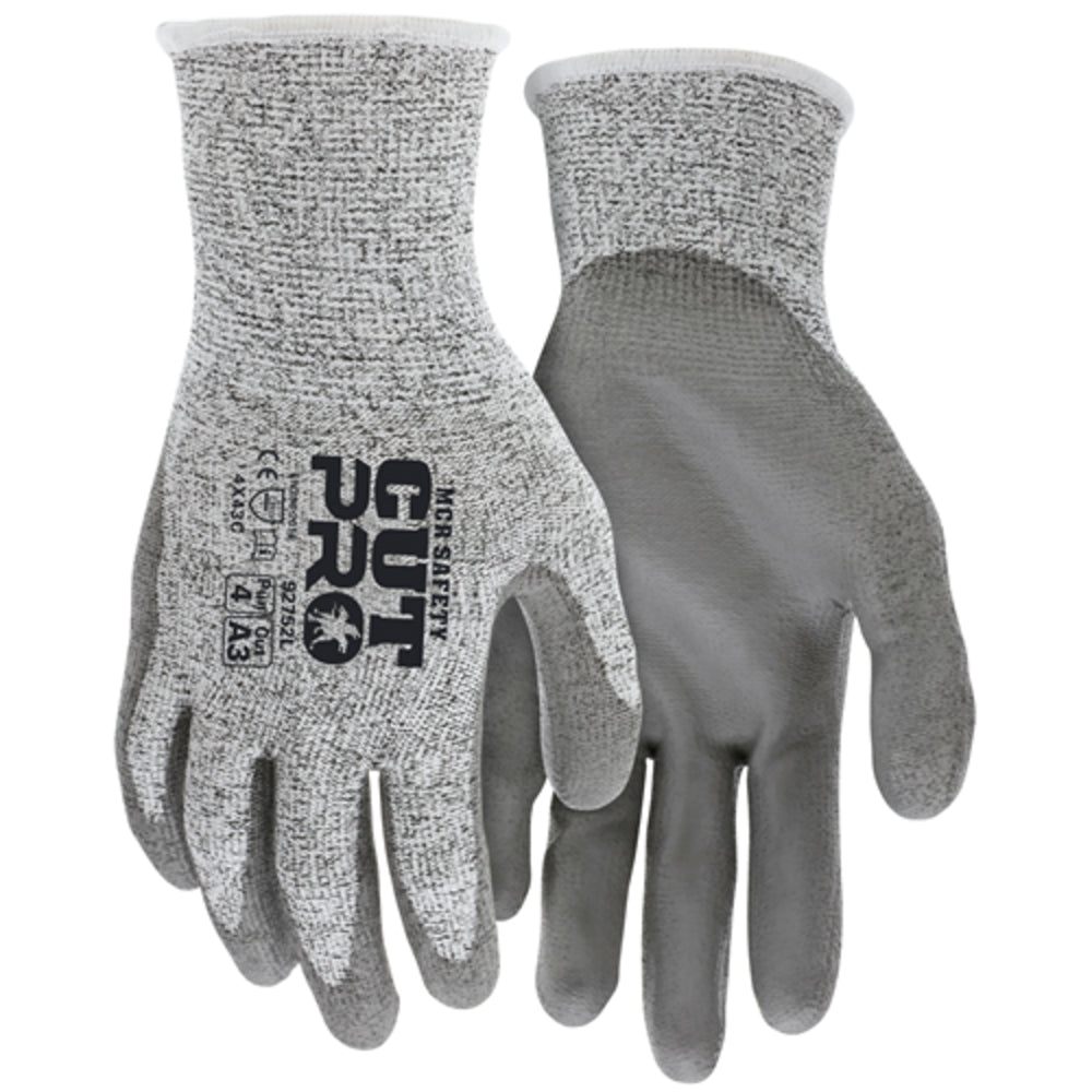 MCR Safety 92752XXL 13Ga HPPT/Fiberglass Shell PU Dip - Safety Gloves Image 1