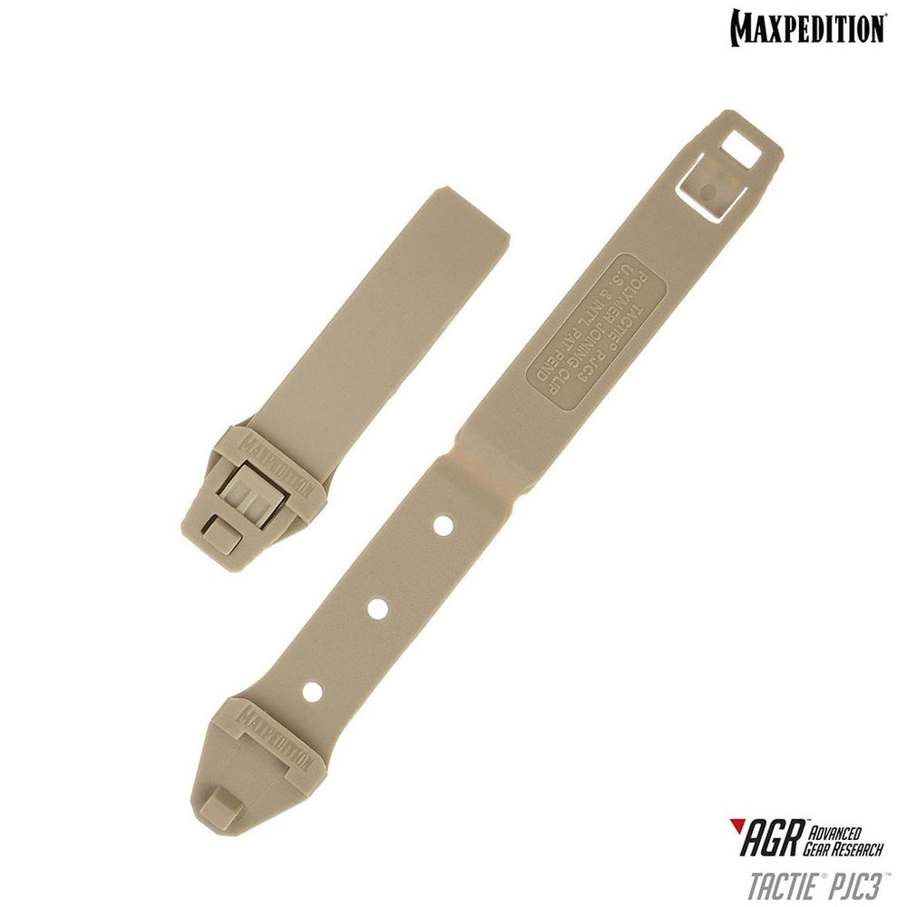 Maxpedition PJC3TAN Tactie Pjc3 Polymer Joining Clips Pack Of 6  Image 1