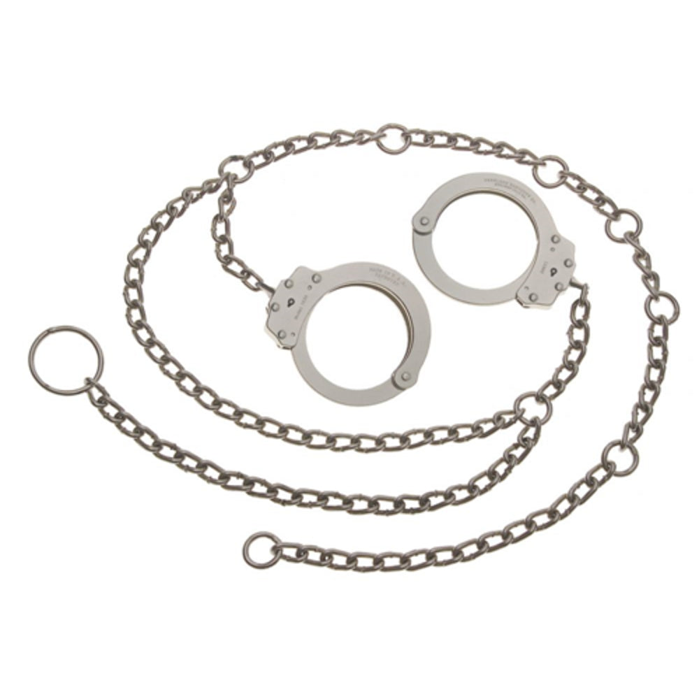 Peerless Handcuff Company 4765 Model 7002C Waist Chain Oversized Handcuffs Image 1