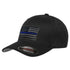 Thin Blue Line FLEX-TBL-BLACK-SUBDUE-BLACK-MEDIUM Flexfit Subdued Hat Image 1