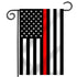 Thin Blue Line GARDEN-AMERICAN-RED Red American Garden Flag Image 1