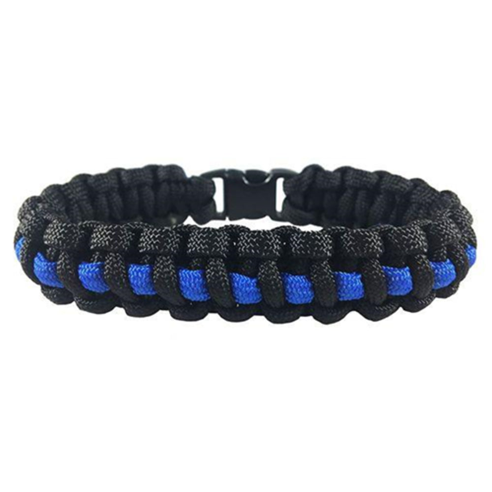 Thin Blue Line TBL-PARA-10 Paracord Survival Bracelet  Image 1