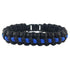 Thin Blue Line TBL-PARA-10 Paracord Survival Bracelet  Image 1