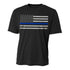 Thin Blue Line POLY-CLASSIC-BLACK-XXL Performance Polyester Men's T-Shirt Image 1