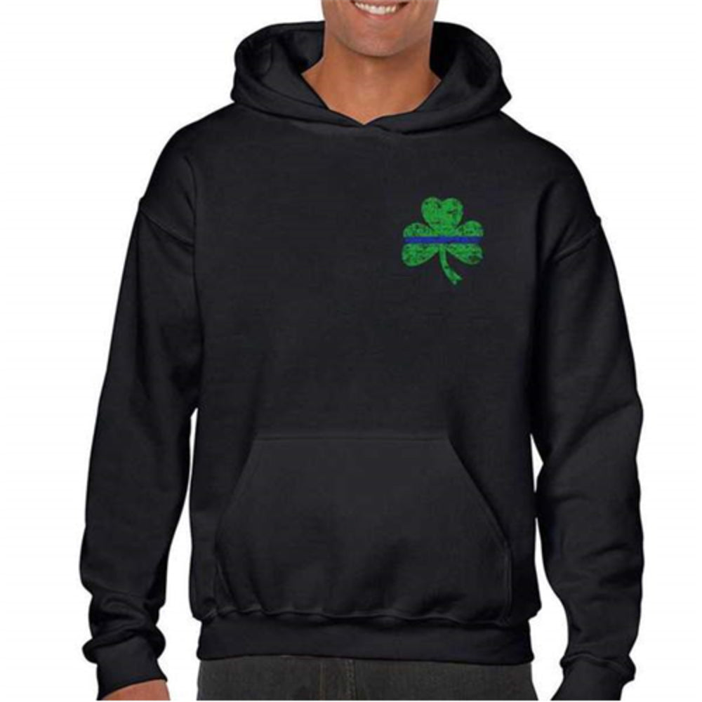 Thin Blue Line STPAT-SM-TBL-H-BLACK-LARGE Hoodie Image 1