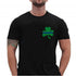 Thin Blue Line STPAT-SM-TBL-SHIRT-BLACK-XXL Athletic Fit T-Shirt with Small Shamrock Image 1