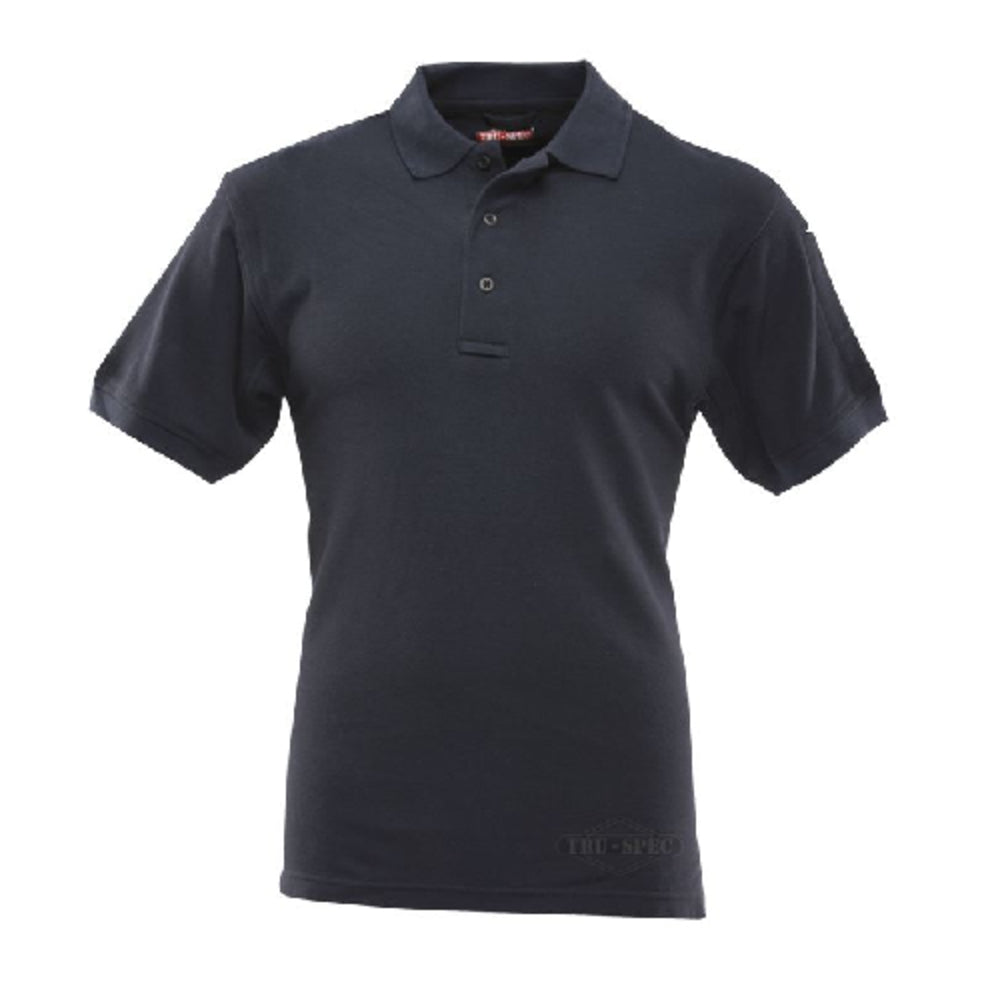 TRU-SPEC 4412004 Polo - Short Sleeve, 100% Cotton, Navy, Medium Image 1