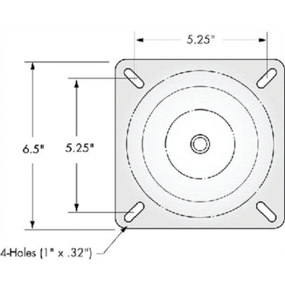 LOCK'N-PIN&trade; 3/4&quot; PIN SEAT MOUNT (SWIVL-EZE)