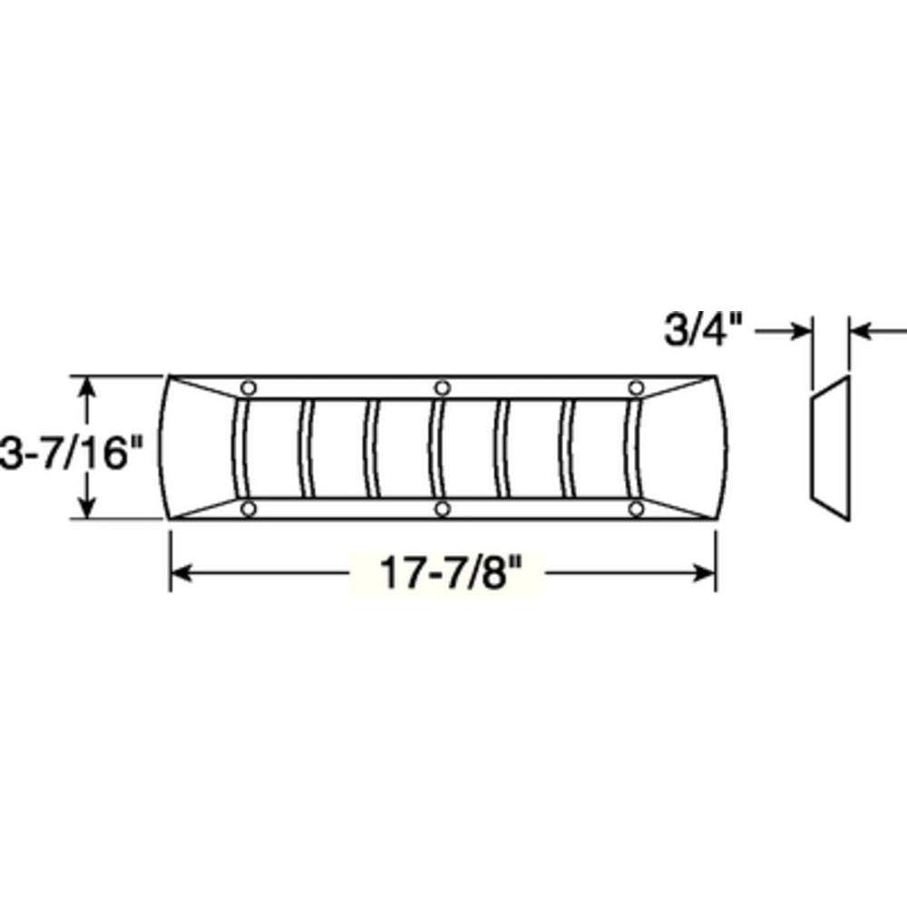 Attwood Marine 1495-1 Louvered Vent-Off White