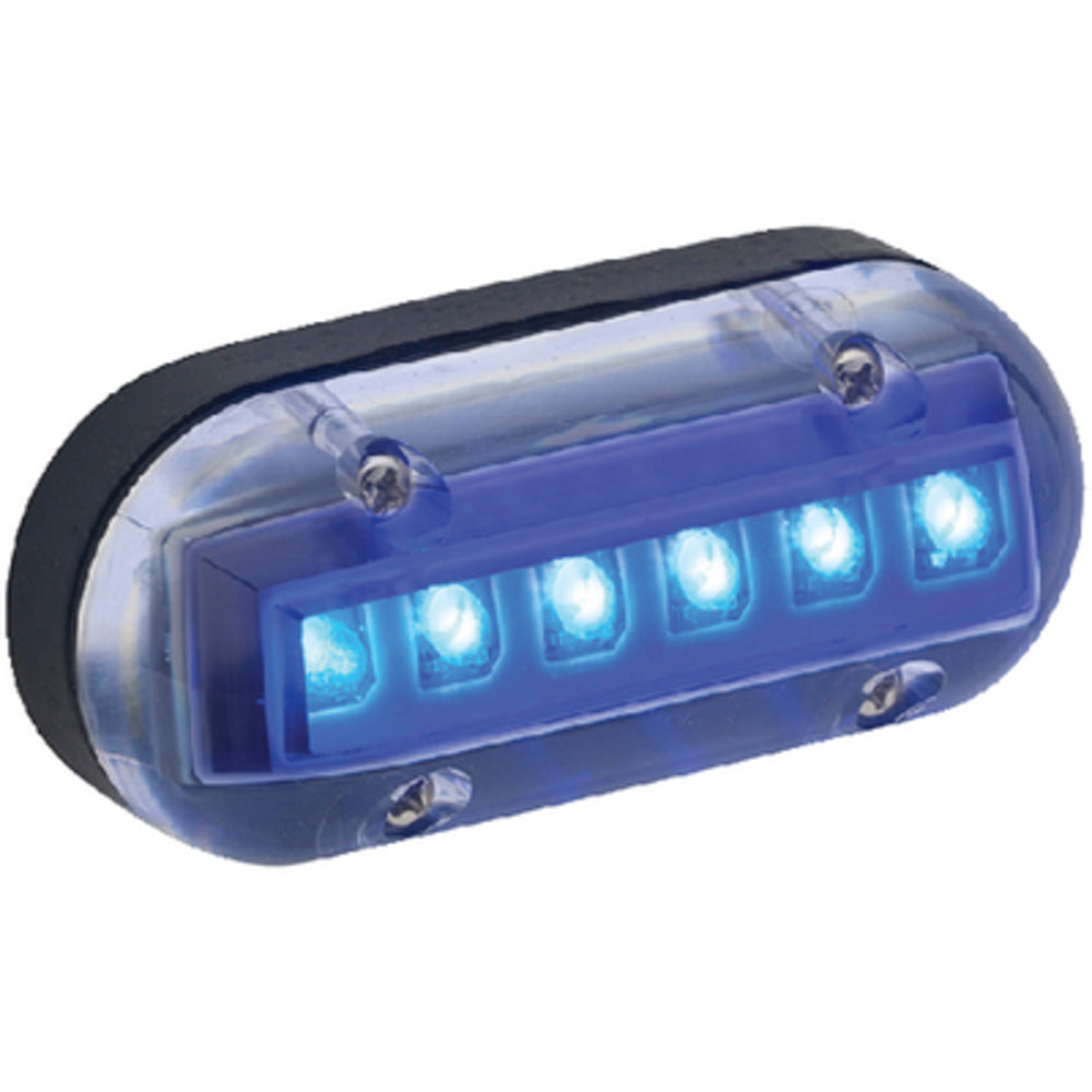 Attwood Marine 6528B-7 Underwater Light-Blu 6Led Oval Image 1