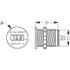 Sea-Dog Line 421600-1 Round Oled Dc Voltmeter 6V-60V