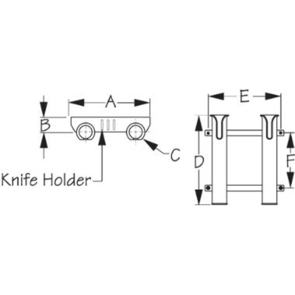 TOURNAMENT ROD RACK (SEA-DOG LINE)