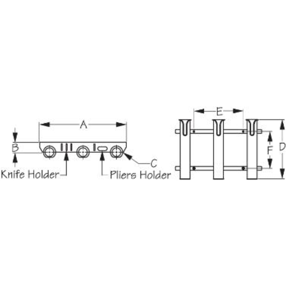 TOURNAMENT ROD RACK (SEA-DOG LINE)